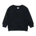 thumbnail image 1 of Boys Sweatshirts Kids Boys Spring Pullover Sweatshirt Children'S Solid Color Plus Size Top Coat Kids Hoodies Black 4 Years-5 Years, 1 of 1