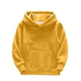 thumbnail image 1 of Boys Sweatshirts Kids Clothing Solid Patchwork Thick Hooded Pullover Boy Hoodie Warm Winter Top, 1 of 3