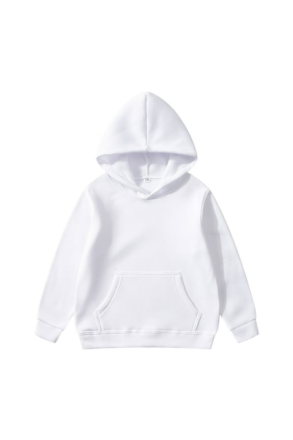 Boys Sweatshirts Kids Pullover Hoodie Sweatshirts Fashion Suitable Leisure Top Baby Clothes White 3,4,6,8,11,13 Years-4,5,8,10,12,14 Years