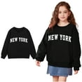 thumbnail image 1 of Boys Sweatshirts Long Sleeve Black Sweatshirts Pullover Crewneck Blouse Shirt Tops Fall Clothes Little Boy Clothes3-4 Years Boys Girls Fashion, 1 of 5