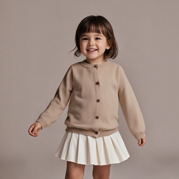 Boys Sweatshirts Long Sleeve Khaki Sweatshirts Crew Neck Cute Cardigans Relaxed Fit Tops Warm Fall Winter Clothes Girls 18M Clothes