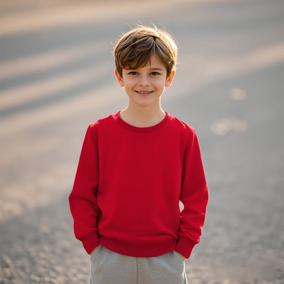 Boys Sweatshirts Long Sleeve RD1 Sweatshirts Oversized Crewneck Sweatshirts Warm Fall Winter Clothes Clothes for 7-9 Years Old Girls Boys Girls Fashion