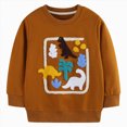 thumbnail image 1 of Boys Sweatshirts - Soft Breathable Fleece Crewneck Pullover Kids Sweatshirts Youth Fashion for 6-12 Months 12-24 Months 2T 3T 4T 5T 6T 7T 8T 9T Children 6-7 Years, 1 of 5