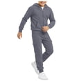 thumbnail image 1 of Boys Sweatsuit Boy 2 Piece Outfit Kids Tracksuit Zip Up Hooded Sweatshirt Athletic Jogger Sweatpants 2T-14T, 1 of 5
