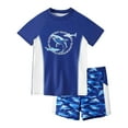 thumbnail image 1 of Boys Swim Set Size 8 Boys' Short Sleeve Rash Guard – UPF 30+ Sun Protection, Quick-Dry, 4-Way Stretch Swim Shirt for Beach & Water Sports, 1 of 7