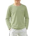 thumbnail image 1 of Boys Swim Shirts Size 10-12, Boys Rash Guard Long Sleeve Swim Shirt UPF 50+ Sun UV Protection Kids Youth SPF Surfing Water Beach Swimwear Top Quick Dry, 1 of 9