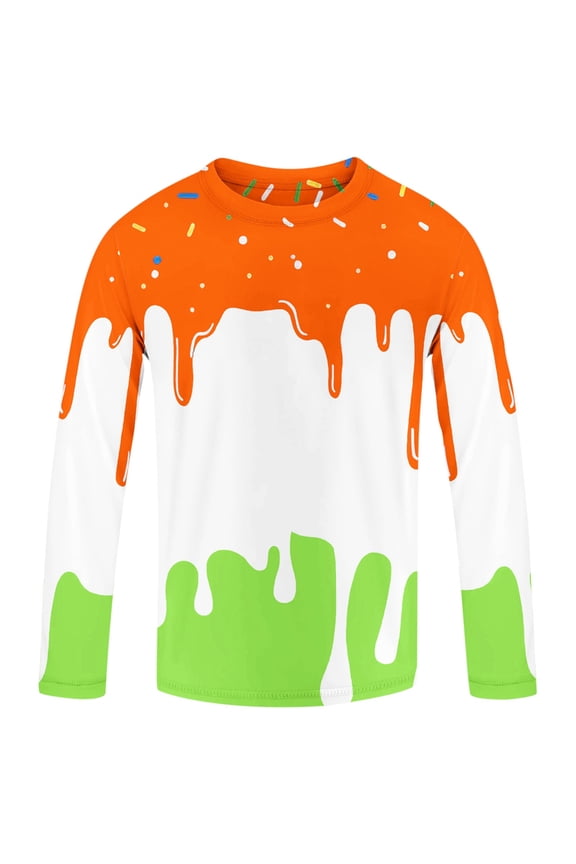 Boys Swim Shirts Size 11-12 Years, Boys UPF 50+ Swim Shirt Long Sleeve, UV Sun Protection Rash Guard, Youth Kids SPF Water Shirts for Beach Surf