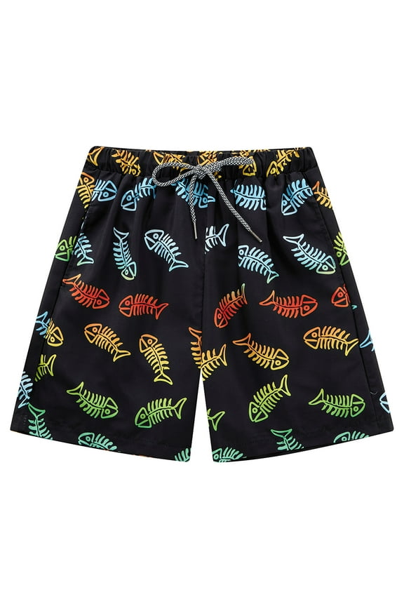 Boys Swim Trunks Compression Liner Bathing Suit Swimsuit Board Shorts Fit Toddler Kids Youth Teen Beach Swimming 5-16T