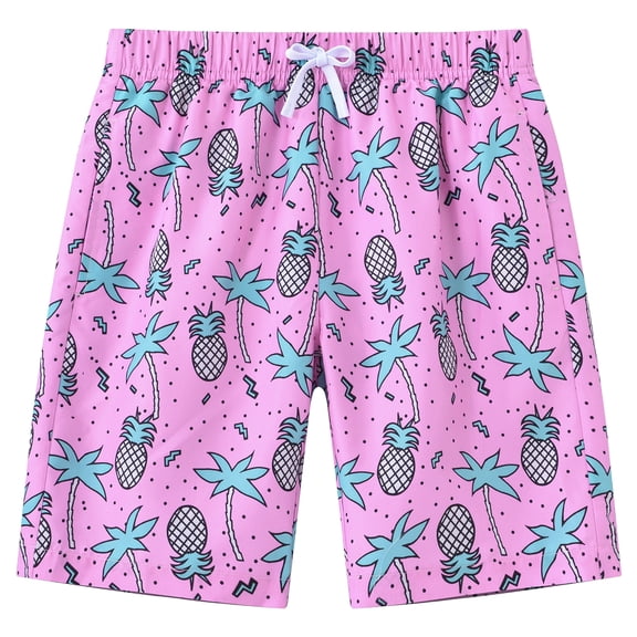 Boys Swim Trunks Liner Casual Bathing Suit for Kids Stretch Swim Shorts 5-16 Years