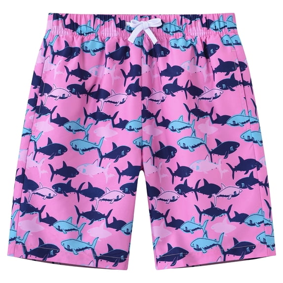 Boys Swim Trunks Liner Casual Bathing Suit for Kids Stretch Swim Shorts 5-16 Years
