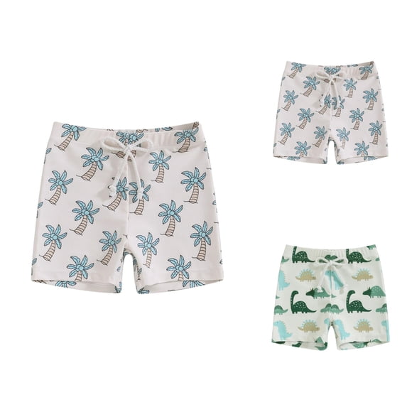 Boys Swim Trunks Printed Beach Swim Shorts Quick Dry Lightweight Swimwear for Surf Vacation Summer Beach Activities