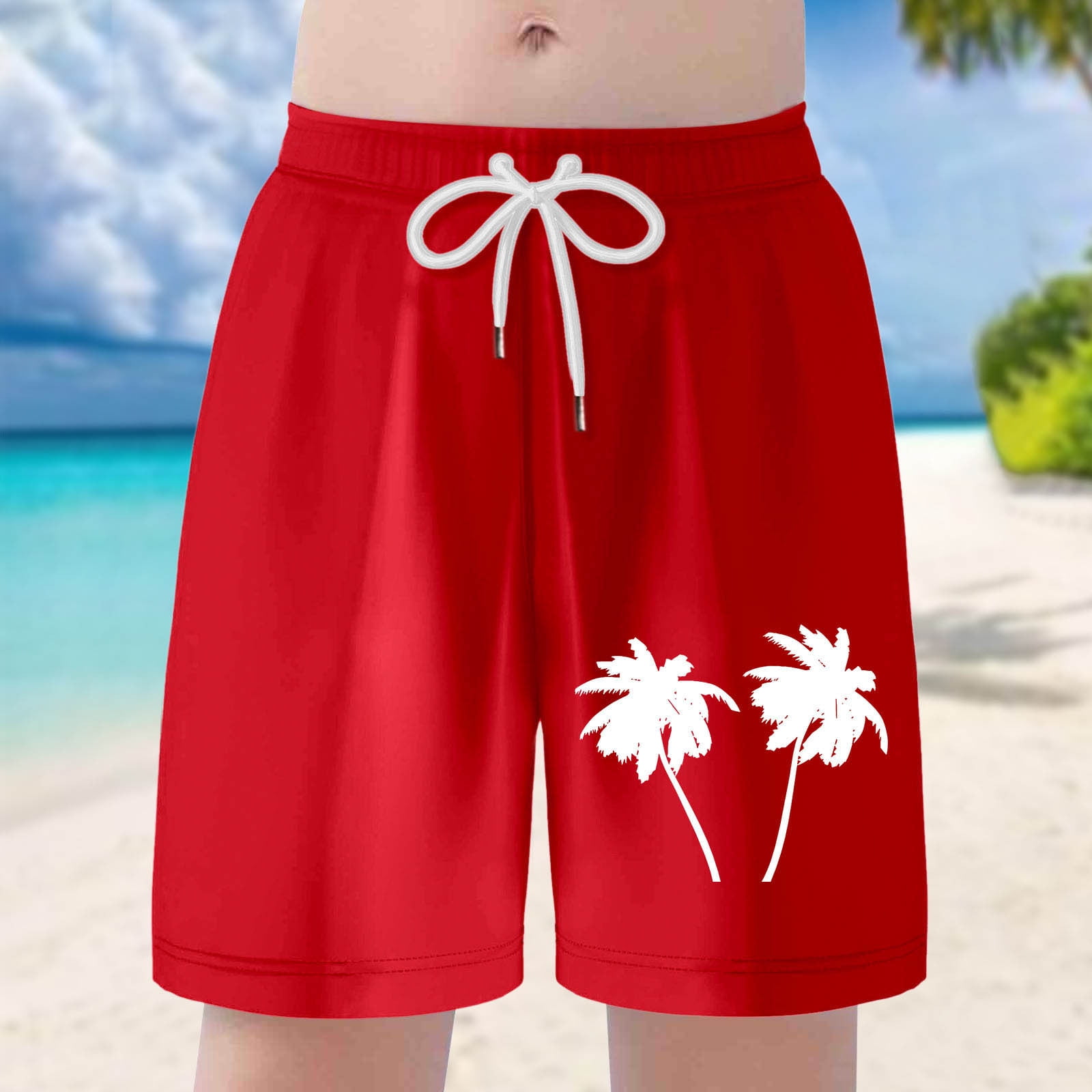 Boys Swim Trunks Size 16-18Y Tropical Print Beach Shorts Hawaii Holiday ...