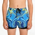 thumbnail image 1 of Boys Swim Trunks Sky Blue Quick Dry UPF 50+ Swim Shorts for Kids Beach Pool with Drawstring Waist & Mesh Liner,Size L, 1 of 6