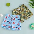 thumbnail image 1 of Boys Swim Trunks Toddler Boys Swim Trunks Baby Bathing Suit Cartoon Print Swim Shorts Sky Blue 18-24 Months, 1 of 6
