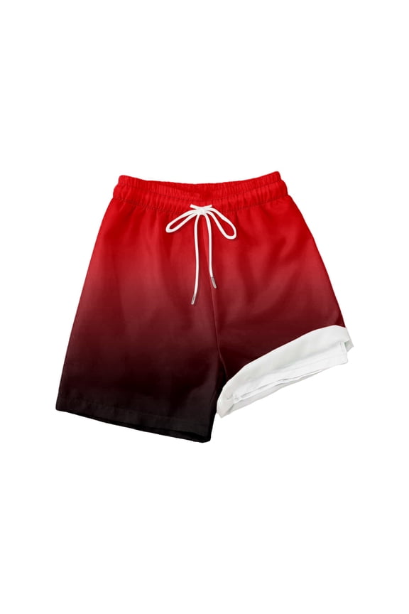 Boys Swim Trunks With Prints Beach Shorts Kids Summer Pool Party Water Play Clothes