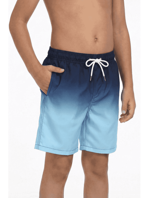 Boys Swim Trunks Compression Liner Kid Swim Shorts Quick Dry Bathing Suit with Boxer Brief Swimwear 7