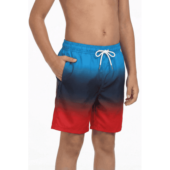 Mowujeit Boys Swim Trunks with Boxer Brief Liner Compression Kid Bathing Suit Quick Dry Beach Swimsuit little Boys Swim Shorts 4