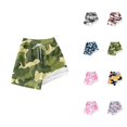 thumbnail image 1 of Boys Swim Trunks with Compression Liner Camo Print Quick Dry Swim Shorts Drawstring Elastic Waist Beach Surf Vacation Swimwear, 1 of 5
