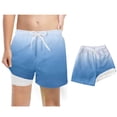 thumbnail image 1 of Boys Swim Trunks with Compression Liner Casual Quick Dry Beach Swimwear Board Shorts Boys Swim Trunks Size 5-6 Years, 1 of 3