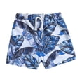 thumbnail image 1 of Boys Swimming Short Set Toddler Kids Baby Boys Summer Print Shorts Quick Dry Beach Swimwear Swimming Trunks Clothes 12M Blue, 1 of 5