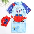 thumbnail image 1 of Boys Swimsuit TOOYOU Baby Short Sleeve Cartoon Cute Size 2-3 Years,Blue Boys Casual Swimsuit Set, 1 of 3