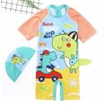thumbnail image 1 of Boys Swimsuit TOOYOU Baby Short Sleeve Cartoon Cute Size 3-4 Years,Yellow Boys Active Fitting Swimsuit, 1 of 3