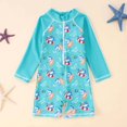 thumbnail image 1 of Boys Swimwear Long Sleeve Rash Guard Print Swimsuits For Baby Toddler Beach Pool Swimming Sun Outfit Summer Bathing Suit, 1 of 6