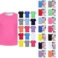 thumbnail image 1 of Boys T-Shirt Solid Color Short Sleeve Mesh Quick Dry Crew Neck T shirt for Boys Moisture Wicking Athletic Tops for Summer Gym School Outdoor Casual, 1 of 5