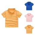 thumbnail image 1 of Boys T Shirt Toddler Basics Kids Classic Loose Fit Tunic Soft Cotton Short Sleeve Solid T-Shirt Breathable Daily Blouse for Casual Everyday Wear, 1 of 4