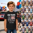 thumbnail image 1 of Boys T Shirts 250Th Anniversary Celebration Print Short Sleeve Shirt Baby Tees Light Green 2-3 Years, 1 of 6