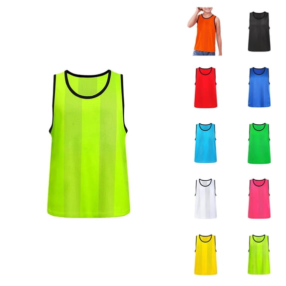 Boys T Shirts Athletic Tank Top Children Sleeveless Solid Color Vest Side Split Wide Fork Fitness Garment Loose Fit Sports Wear for Active Kids