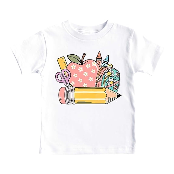 Boys T Shirts Back To School Graphic Comfortable Soft For Children Youth Design Graduation Gifts Summer Tee Tops Size 3-4T