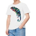 thumbnail image 1 of Boys T Shirts Cartoon Print Crewneck Short Sleeve Shirt for Casual Wear Boys' Tops Tees Shirts White 6 Years-7 Years, 1 of 4