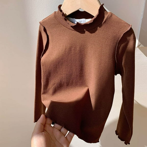 Boys T Shirts Coffee Long Sleeve Crewneck Tee Cotton Casual Kids Sweatshirt Clothes for Kids 3-4 Years