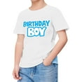 thumbnail image 1 of Boys T Shirts Kids Short Sleeve Happy Brithday Prints Trendy Fans Present Hawaiian Shirt, 1 of 4