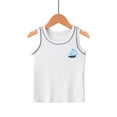 thumbnail image 1 of Boys T Shirts Kids Toddler Boys Summer Sleeveless Outdoor Shirt Vest Causal Tank Top Basic Wear Toddler T Shirts White 12 Years-13 Years, 1 of 3