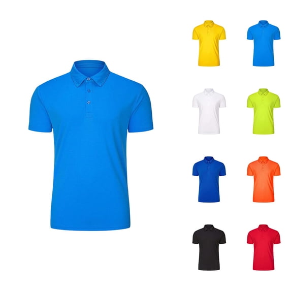 Boys T Shirts Moisture Wicking Lightweight Breathable Short Sleeve Lapel Collar Polo Shirt Athletic Workout Top 3-14 Years
