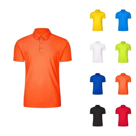 Boys T Shirts Moisture Wicking Lightweight Breathable Short Sleeve Lapel Collar Polo Shirt Athletic Workout Top 3-14 Years