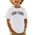 thumbnail image 1 of Boys T Shirts New York Shirt Graphic T Shirt Short Sleeve Casual Crewneck Basic Tees Shirts For Girls, 1 of 4