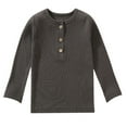 thumbnail image 1 of Boys T Shirts Size 10 Toddler Kids Baby Girls Boys Long Sleeve Ribbed T Shirt Tops T-Shirts to Big Kid 2-3 Years, 1 of 4