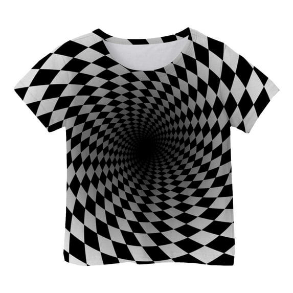 Boys T Shirts Size 8 3d Galaxy Print Cool Short Sleeve Tee for Toddler Crew Neck Summer Clothes for Girls Black,10-11 Years