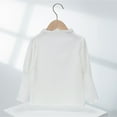 thumbnail image 1 of Boys T Shirts White Long Sleeve Shirt Girls Kids Fall Tops Crewneck Basic Tees Cotton Kids Sweatshirt Girls Shirts Size 4-5 Years, 1 of 8