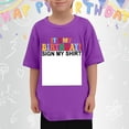 thumbnail image 1 of Boys T shirts Short Sleeve Crewneck Birthday Theme Print Graphic Tees Casual Comfortable Kids T Shirts Size 6-7Y, 1 of 4
