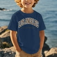 thumbnail image 1 of Boys T shirts Short Sleeve Crewneck Los Angeles Letter Print Graphic Tees Casual Stylish Summer Kids T Shirts Size 8-9Y, 1 of 4