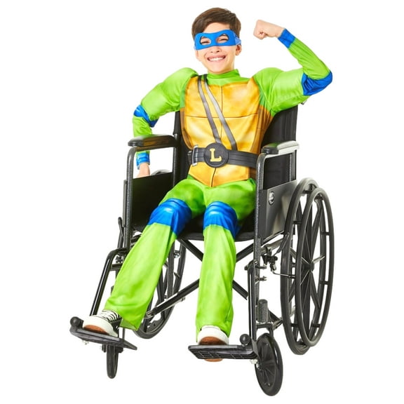 Boys TMNT Leo Leonardo Muscle Jumpsuit Costume Wheelchair Adaptive Large (10-12)