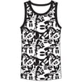 thumbnail image 1 of Boys Tank Mickey Mouse Repeat All Over, Black White, 1 of 1