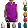 thumbnail image 1 of Boys Tank Top Muscle Tee Sleeveless Workout Shirt Athletic for Kids Basketball Sleeve Youth, 1 of 5