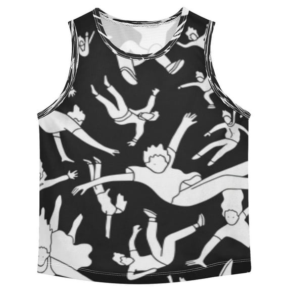 Boys' Tank Top Shirts - Quick-Dry Athletic Boys' Tank Top for Running & Gym - Breathable Muscle Tee with Racerback Design Fallen People