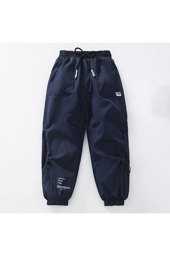 Boys Tech Fleece Jogger Active Sweatpants Pull On Casual Pants Kids' Water Resistant Hiking Pants Quick Dry Lightweight Relaxed Fit Lightweight Hiking Pants