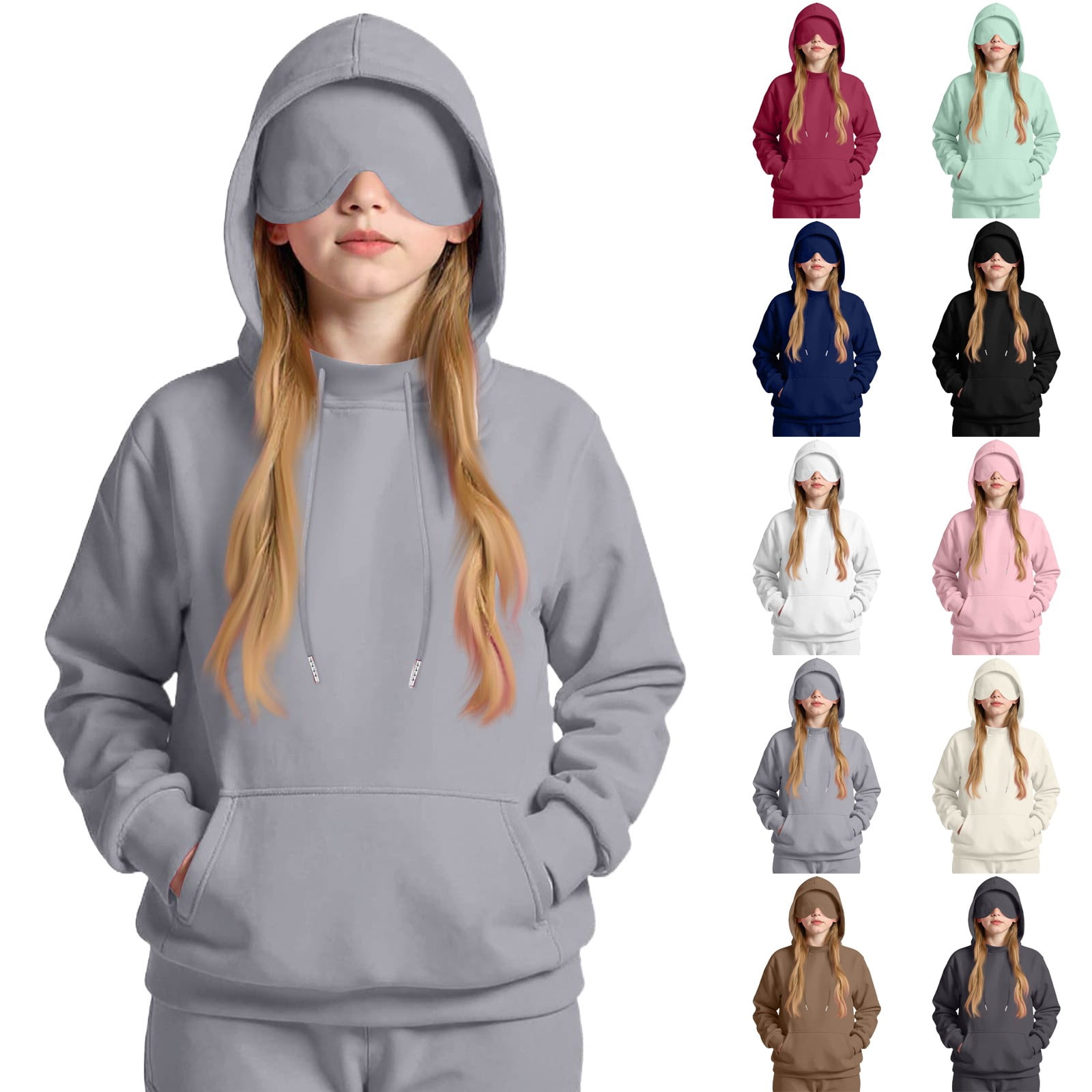 Airplane Mode Travel Hoodie Comfrt ,Hoodie With Eye Mask